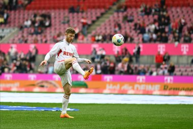Kolej, Almanya - 4 Mayıs 2024: 1 numaralı Bundesliga maçı. FC Koeln, Rhein Enerji Stadyumu 'nda Freiburg' a karşı.