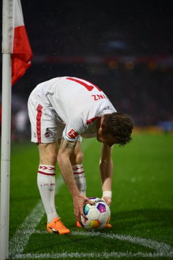 Kolej, Almanya - 4 Mayıs 2024: 1 numaralı Bundesliga maçı. FC Koeln, Rhein Enerji Stadyumu 'nda Freiburg' a karşı.