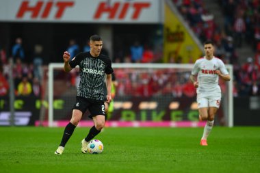 Kolej, Almanya - 4 Mayıs 2024: 1 numaralı Bundesliga maçı. FC Koeln, Rhein Enerji Stadyumu 'nda Freiburg' a karşı.
