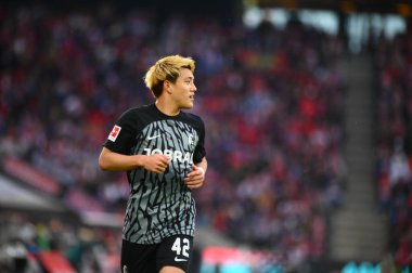 Kolej, Almanya - 4 Mayıs 2024: 1 numaralı Bundesliga maçı. FC Koeln, Rhein Enerji Stadyumu 'nda Freiburg' a karşı.