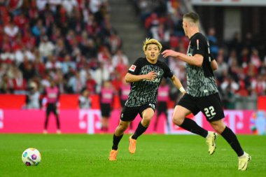 Kolej, Almanya - 4 Mayıs 2024: 1 numaralı Bundesliga maçı. FC Koeln, Rhein Enerji Stadyumu 'nda Freiburg' a karşı.