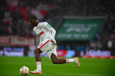 Kolej, Almanya - 4 Mayıs 2024: 1 numaralı Bundesliga maçı. FC Koeln, Rhein Enerji Stadyumu 'nda Freiburg' a karşı.