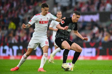 Kolej, Almanya - 4 Mayıs 2024: 1 numaralı Bundesliga maçı. FC Koeln, Rhein Enerji Stadyumu 'nda Freiburg' a karşı.
