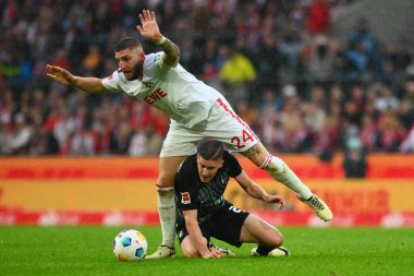 Kolej, Almanya - 4 Mayıs 2024: 1 numaralı Bundesliga maçı. FC Koeln, Rhein Enerji Stadyumu 'nda Freiburg' a karşı.