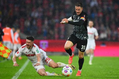 Kolej, Almanya - 4 Mayıs 2024: 1 numaralı Bundesliga maçı. FC Koeln, Rhein Enerji Stadyumu 'nda Freiburg' a karşı.