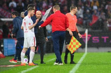 Kolej, Almanya - 4 Mayıs 2024: 1 numaralı Bundesliga maçı. FC Koeln, Rhein Enerji Stadyumu 'nda Freiburg' a karşı.