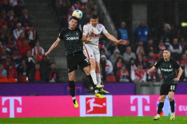 Kolej, Almanya - 4 Mayıs 2024: 1 numaralı Bundesliga maçı. FC Koeln, Rhein Enerji Stadyumu 'nda Freiburg' a karşı.