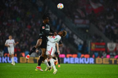 Kolej, Almanya - 4 Mayıs 2024: 1 numaralı Bundesliga maçı. FC Koeln, Rhein Enerji Stadyumu 'nda Freiburg' a karşı.