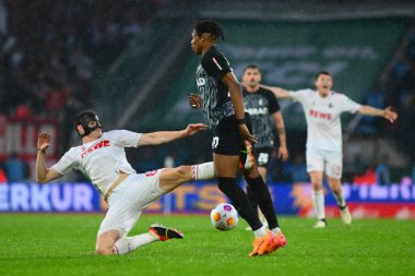 Kolej, Almanya - 4 Mayıs 2024: 1 numaralı Bundesliga maçı. FC Koeln, Rhein Enerji Stadyumu 'nda Freiburg' a karşı.