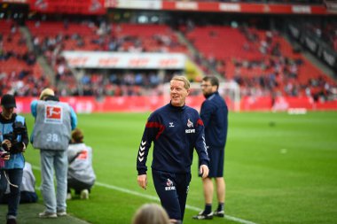 Kolej, Almanya - 4 Mayıs 2024: 1 numaralı Bundesliga maçı. FC Koeln, Rhein Enerji Stadyumu 'nda Freiburg' a karşı.