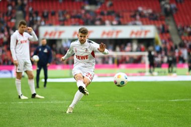Kolej, Almanya - 4 Mayıs 2024: 1 numaralı Bundesliga maçı. FC Koeln, Rhein Enerji Stadyumu 'nda Freiburg' a karşı.