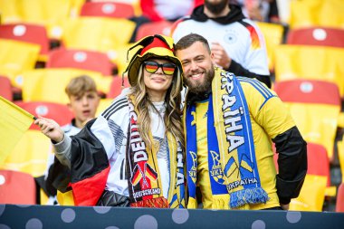 NUREMBERG, GERMANY - 3 Haziran 2024: Max Morlock Stadyumu 'nda Alman-Ukrayna dostluk maçı