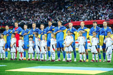 NUREMBERG, GERMANY - 3 Haziran 2024: Max Morlock Stadyumu 'nda Alman-Ukrayna dostluk maçı
