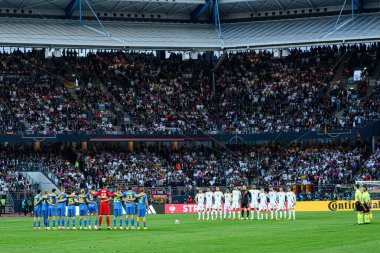 NUREMBERG, GERMANY - 3 Haziran 2024: Max Morlock Stadyumu 'nda Alman-Ukrayna dostluk maçı