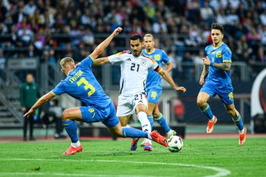 NUREMBERG, ALMANY - 3 Haziran 2024: Ilkay Guendogan, Max Morlock Stadyumu 'nda Alman-Ukrayna dostluk maçı