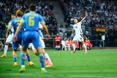 NUREMBERG, GERMANY - 3 Haziran 2024: Waldemar Anton Dostluk maçı Max Morlock Stadyumu 'nda Alman-Ukrayna maçı