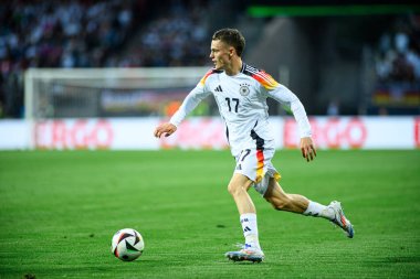 NUREMBERG, GERMANY - 3 Haziran 2024: Florian Wirtz, Ukrayna 'ya karşı Max Morlock Stadyumu' nda oynanan dost futbol maçı