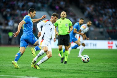 NUREMBERG, GERMANY - 3 Haziran 2024: Max Morlock Stadyumu 'nda Alman-Ukrayna dostluk maçı