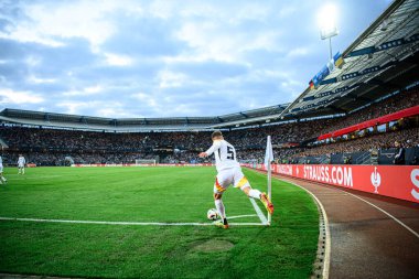 NUREMBERG, GERMANY - 3 Haziran 2024: Max Morlock Stadyumu 'nda Alman-Ukrayna dostluk maçı