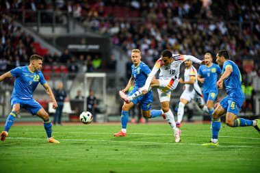 NUREMBERG, GERMANY - 3 Haziran 2024: Max Morlock Stadyumu 'nda Alman-Ukrayna dostluk maçı