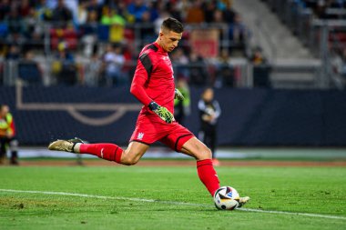 NUREMBERG, GERMANY - 3 Haziran 2024: Max Morlock Stadyumu 'nda Alman-Ukrayna dostluk maçı