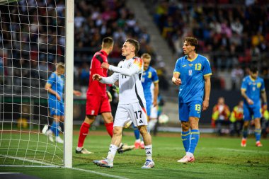 NUREMBERG, GERMANY - 3 Haziran 2024: Max Morlock Stadyumu 'nda Alman-Ukrayna dostluk maçı