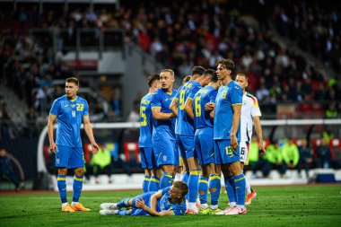 NUREMBERG, GERMANY - 3 Haziran 2024: Mykhailo Mudryk, Ukrayna 'ya karşı Max Morlock Stadyumu' nda oynanan dost futbol maçı