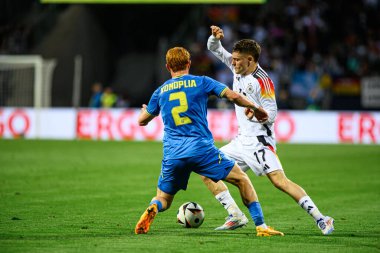 NUREMBERG, GERMANY - 3 Haziran 2024: Max Morlock Stadyumu 'nda Alman-Ukrayna dostluk maçı