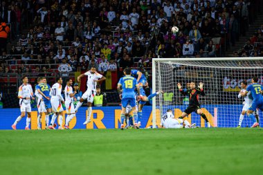 NUREMBERG, GERMANY - 3 Haziran 2024: Max Morlock Stadyumu 'nda Alman-Ukrayna dostluk maçı