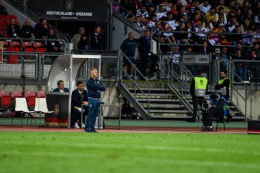 NUREMBERG, GERMANY - 3 Haziran 2024: Max Morlock Stadyumu 'nda Alman-Ukrayna dostluk maçı