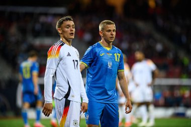 NUREMBERG, GERMANY - 3 Haziran 2024: Max Morlock Stadyumu 'nda Alman-Ukrayna dostluk maçı