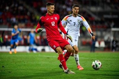NUREMBERG, GERMANY - 3 Haziran 2024: Max Morlock Stadyumu 'nda Alman-Ukrayna dostluk maçı