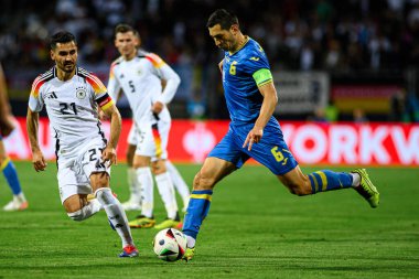 NUREMBERG, GERMANY - 3 Haziran 2024: Max Morlock Stadyumu 'nda Alman-Ukrayna dostluk maçı