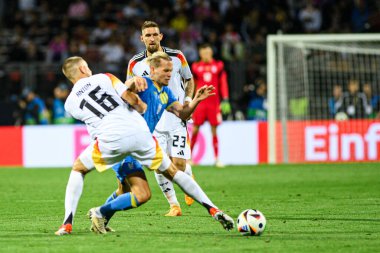 NUREMBERG, GERMANY - 3 Haziran 2024: Max Morlock Stadyumu 'nda Alman-Ukrayna dostluk maçı