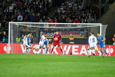 NUREMBERG, GERMANY - 3 Haziran 2024: Max Morlock Stadyumu 'nda Alman-Ukrayna dostluk maçı