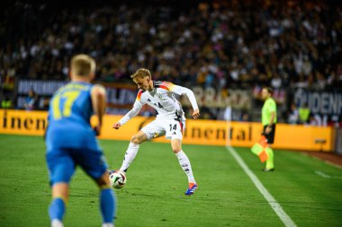 NUREMBERG, GERMANY - 3 Haziran 2024: Max Morlock Stadyumu 'nda Alman-Ukrayna dostluk maçı