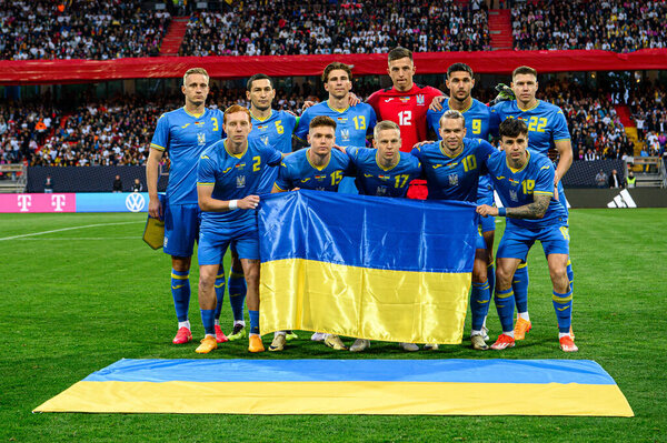 NUREMBERG, GERMANY - 3 JUNE, 2024: The friendly football match German vs Ukraine at Max Morlock Stadium