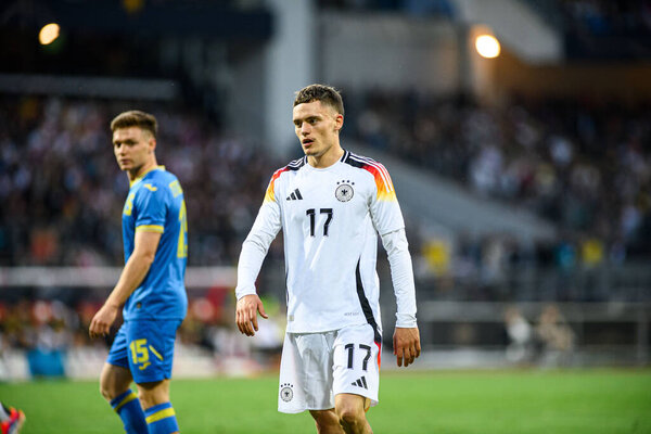 NUREMBERG, GERMANY - 3 JUNE, 2024: The friendly football match German vs Ukraine at Max Morlock Stadium