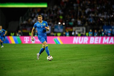 NUREMBERG, GERMANY - 3 Haziran 2024: Max Morlock Stadyumu 'nda Alman-Ukrayna dostluk maçı