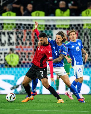 DORTMUND, GERMANY - 16 Haziran 2024: EURO 2024 İtalya-Arnavutluk futbol karşılaşması Signal Iduna Park 'ta