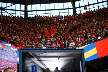 DORTMUND, GERMANY - 16 Haziran 2024: EURO 2024 İtalya-Arnavutluk futbol karşılaşması Signal Iduna Park 'ta