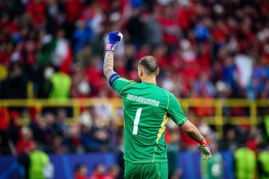 DORTMUND, GERMANY - 16 Haziran 2024: EURO 2024 İtalya-Arnavutluk futbol karşılaşması Signal Iduna Park 'ta