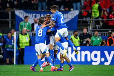 DORTMUND, GERMANY - 16 Haziran 2024: EURO 2024 İtalya-Arnavutluk futbol karşılaşması Signal Iduna Park 'ta