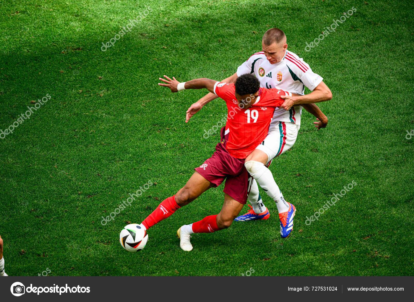 Köln Deutschland Juni 2024 Das Fußballspiel Der Euro 2024 Ungarn
