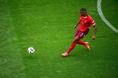 COLOGNE, GERMANY - 15 Haziran 2024: Rhein Enerji Stadyumu 'nda EURO 2024 Macaristan-İsviçre futbol karşılaşması