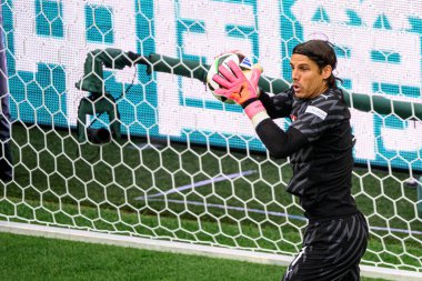 COLOGNE, GERMANY - 15 Haziran 2024: Yann Sommer, EURO 2024 Macaristan - İsviçre maçı Rhein Enerji Stadyumu 'nda