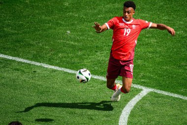 COLOGNE, GERMANY - 15 Haziran 2024: Rhein Enerji Stadyumu 'nda EURO 2024 Macaristan-İsviçre futbol karşılaşması