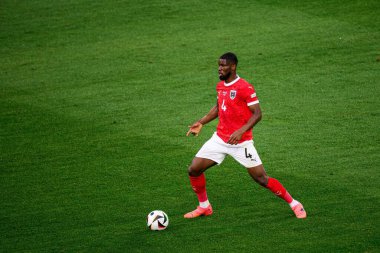 DUESSELDORF, GERMANY - 17 Haziran 2024: Kevin Danso, EURO 2024 Avusturya - Fransa maçı Mercur Spiel Arena