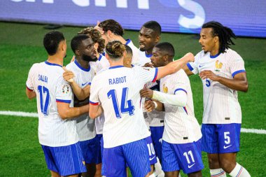 DUESSELDORF, GERMANY - 1 HAZİRAN 2023: Kylian Mbappe, EURO 2024 Avusturya - Fransa maçı Mercur Spiel Arena