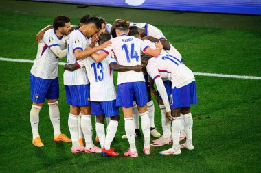 DUESSELDORF, GERMANY - 1 HAZİRAN 2023: Kylian Mbappe, EURO 2024 Avusturya - Fransa maçı Mercur Spiel Arena